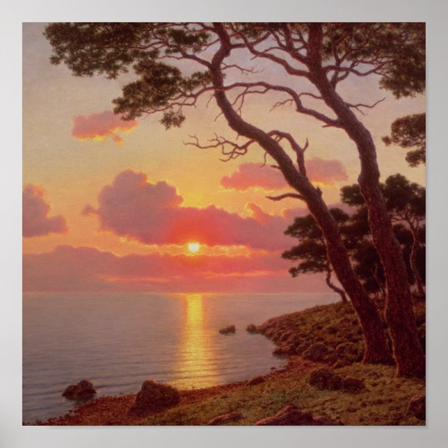 Calme de Soir, Cote d'Azur Poster (Front)