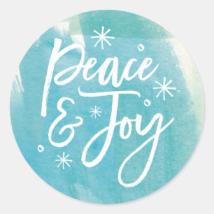 Calme et joie Snowflakes Sticker Aquarelle