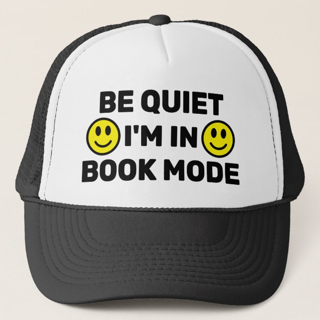 Calmez-vous - Je suis en mode livre™ Casquette de  (Devant)
