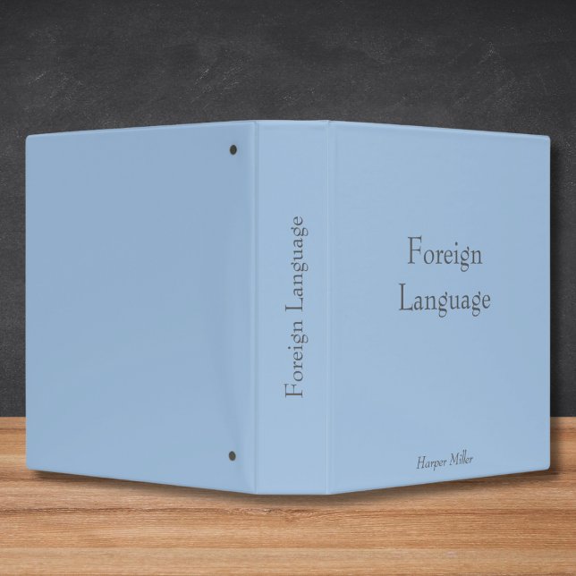 Calming Blue  Language Learning Notebook Binder (Creator Uploaded)