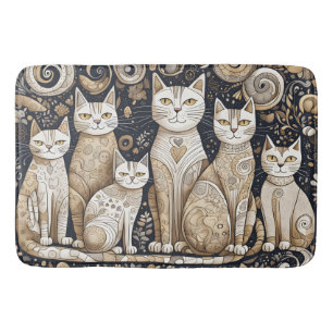 calming cats bath mat