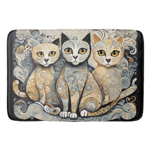 calming cats bath mat