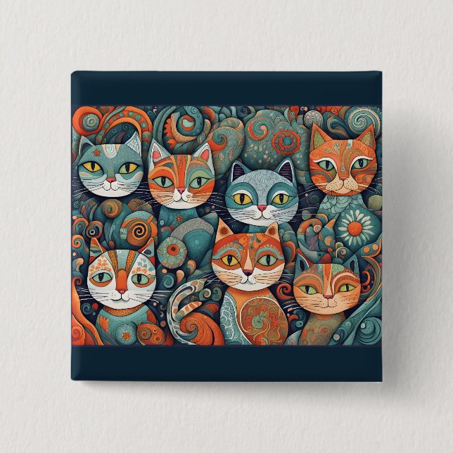calming cats button (Front)