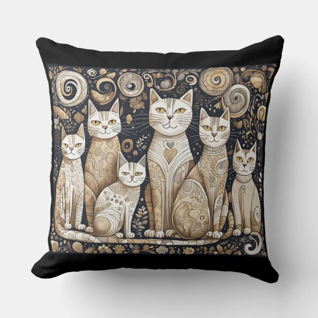 calming cats pillow (Front)