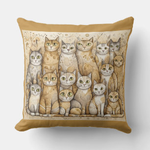 calming cats pillow