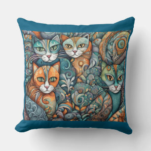 calming cats pillow