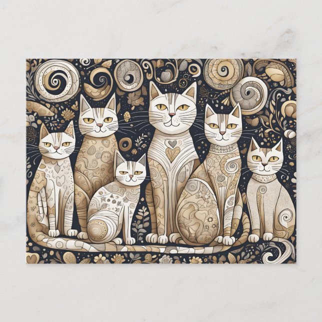 calming cats postcard (Front)