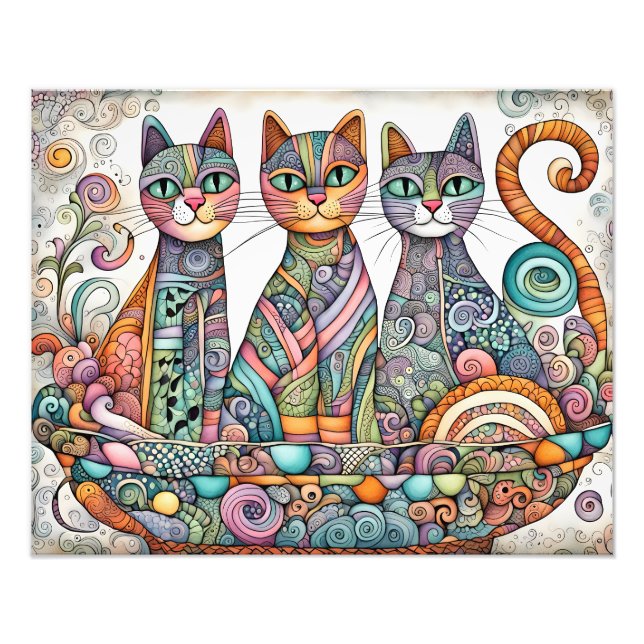 calming cats poster (Front)