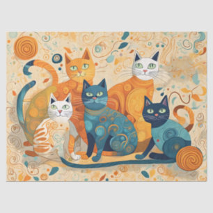 calming cats tissue paper