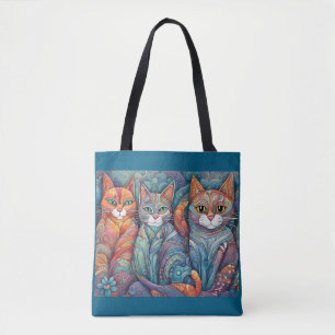 calming cats tote bag