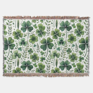 Calming Clovers Throw Blanket
