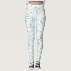 Calming Jellyfish Ocean Pattern Leggings