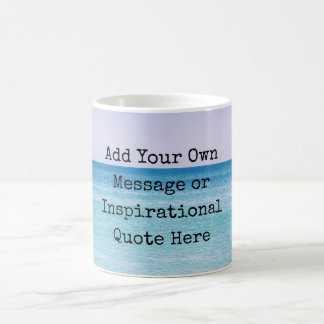 Calming Ocean Waves Retro Tropical Beach Coffee Mug