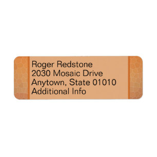 Calming Ombre Gradient Orange Sunset Mosaic