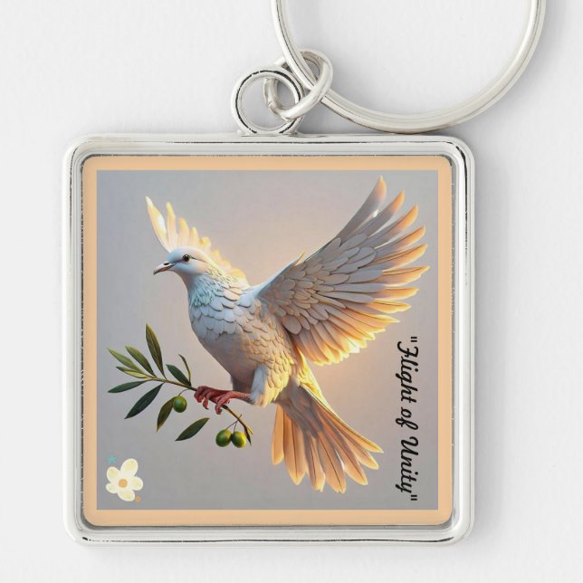 "Calming Peaceful Scenes" Keychain (Front)