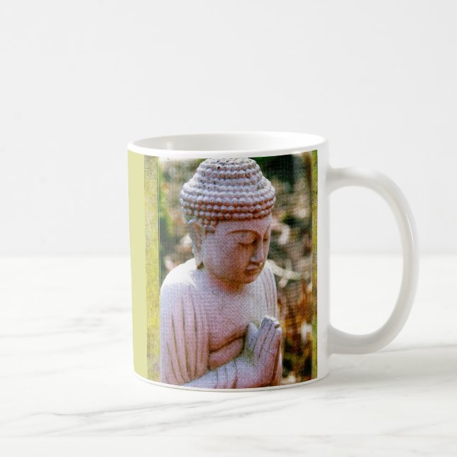 Calming Praying Buddha  Coffee Mug (Right)