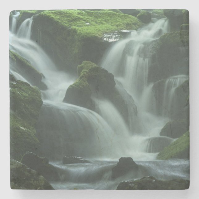 Calming Waterfall Stone Coaster (Front)