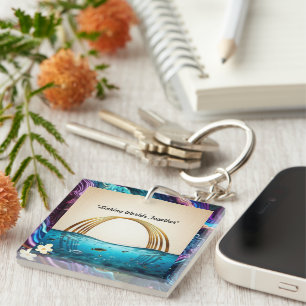 "Calming Waters Rise" Keychain