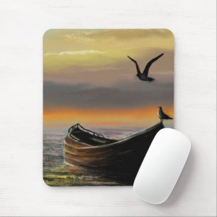 Calmness - Watercolor Art Mouse Pad