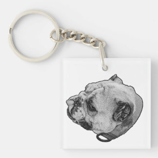 Calmside Bulldog Mood Keychain