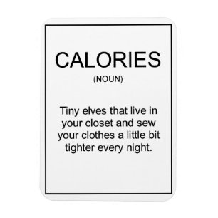 Calories definition magnet for your kitchen