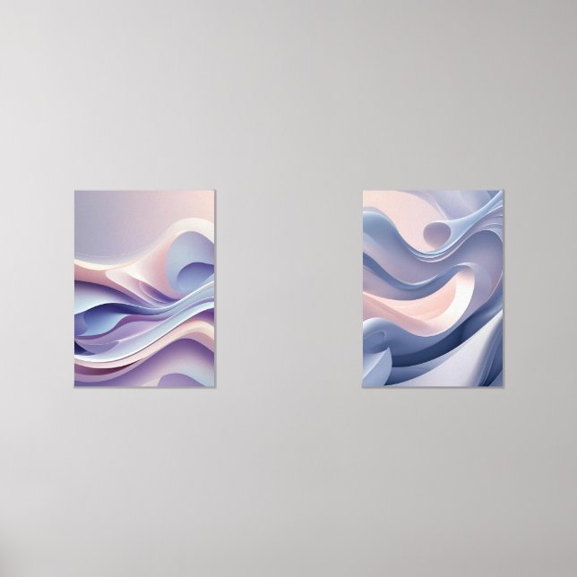 Calques Pastel - Art Abstrait pour Calm & Co (Recto)