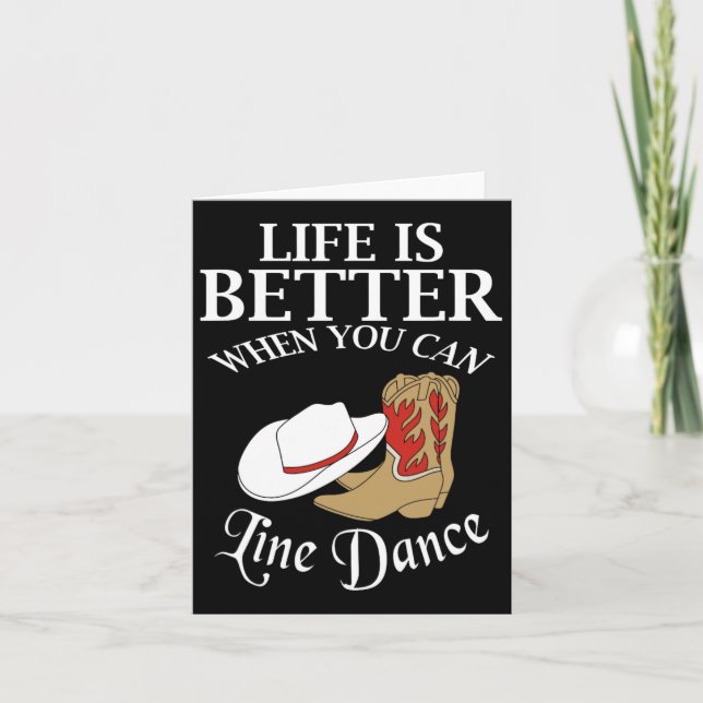 Cal's Country Southern Line Dance  Card (Front)