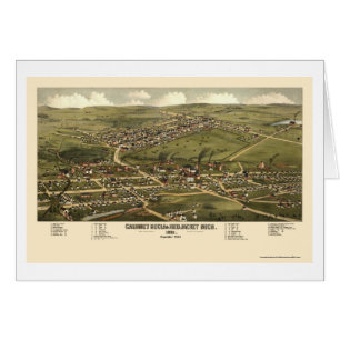 Calumet et veste rouge, carte panoramique de MI -