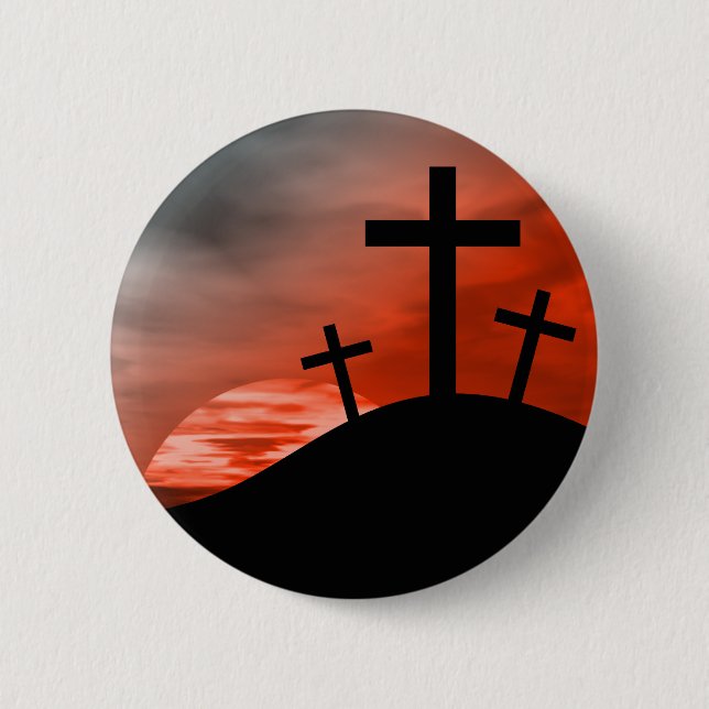 Calvary 2 Inch Round Button (Front)