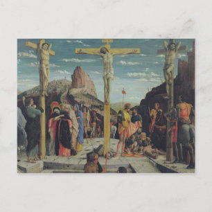 Calvary, central predella panel postcard