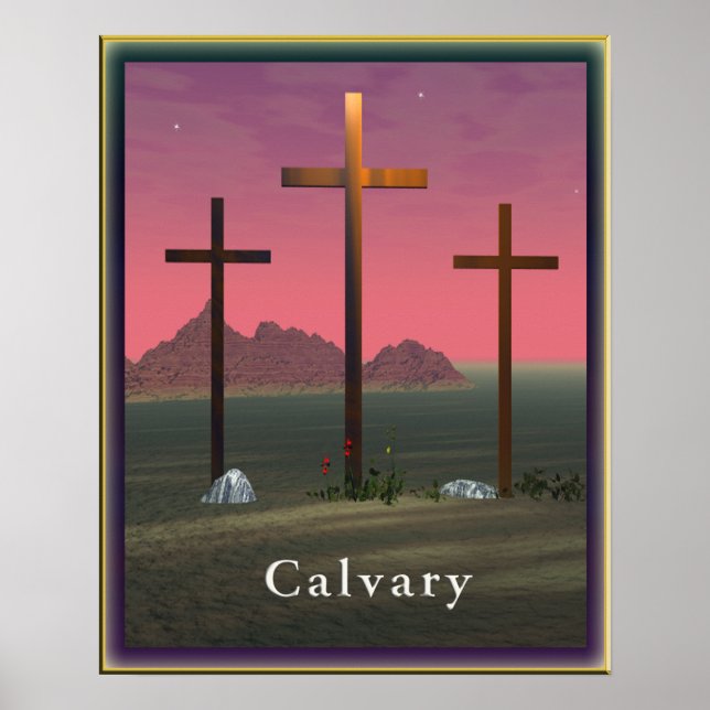 calvary christian poster art (Front)