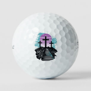 Calvary Golgotha it is finished Modern Christian Golf Balls