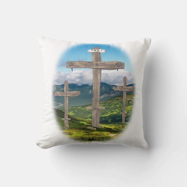 Calvary Throw Pillow (Front)