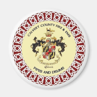 Calvert County Pipes and Drums Band Seal Magnet