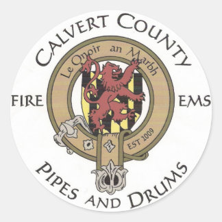 Calvert County Pipes and Drums Sticker - Small