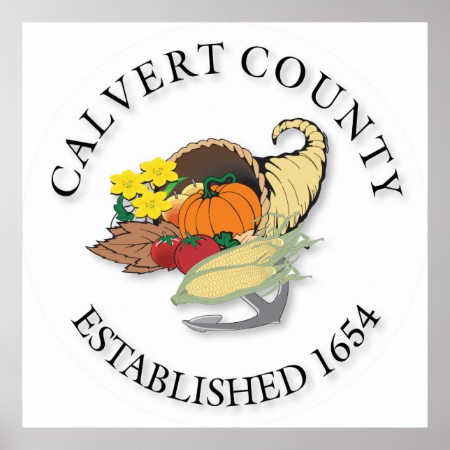 Calvert county seal poster (Front)