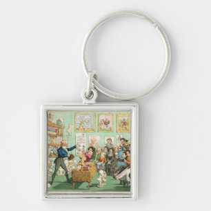 Calves' Heads and Brains; a Phrenological Keychain