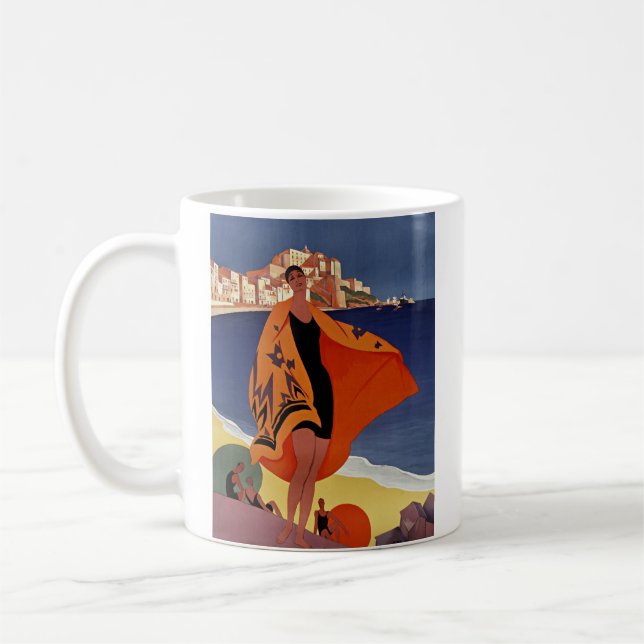 Calvi city in Haute-Corse, France Coffee Mug (Left)