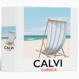 Calvi Corsica Travel poster Binder