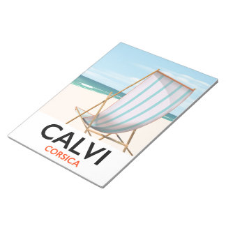 Calvi Corsica Travel poster Notepad