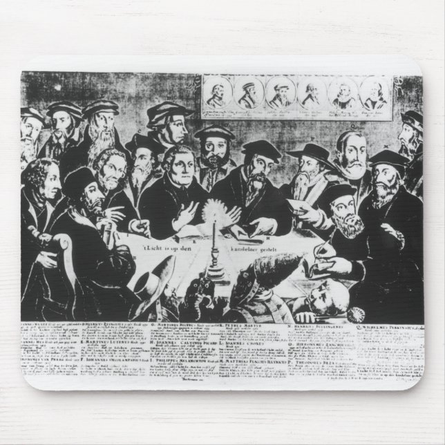 Calvin and Luther (engraving) Mouse Pad (Front)