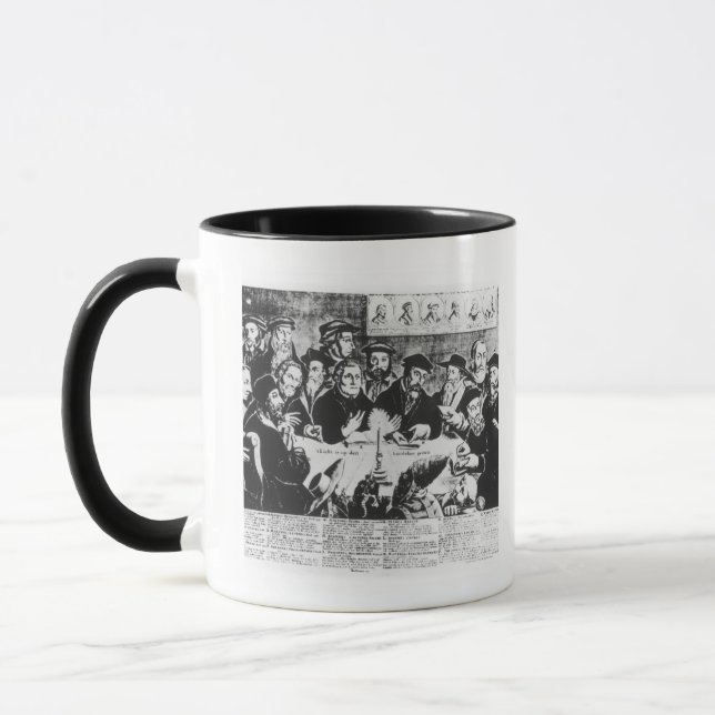 Calvin and Luther (engraving) Mug (Left)