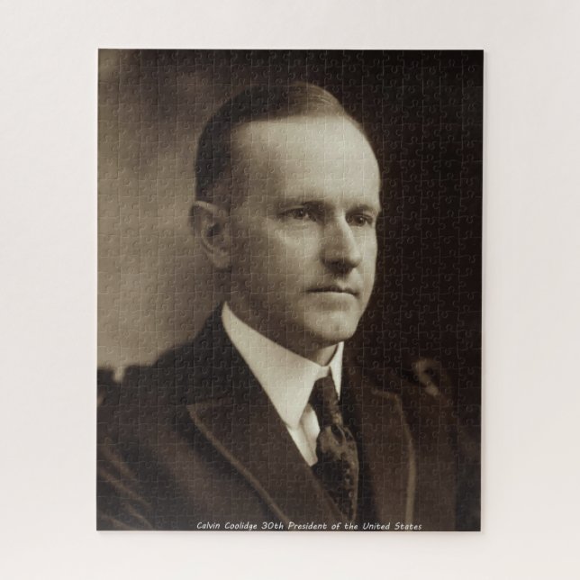 Calvin Coolidge 30th President of the US Jigsaw Puzzle (Vertical)