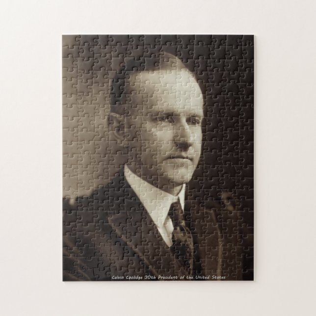 Calvin Coolidge 30th President of the US Jigsaw Puzzle (Vertical)