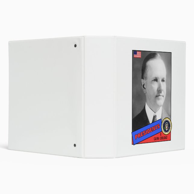 Calvin Coolidge Baseball Card Binder (Background)