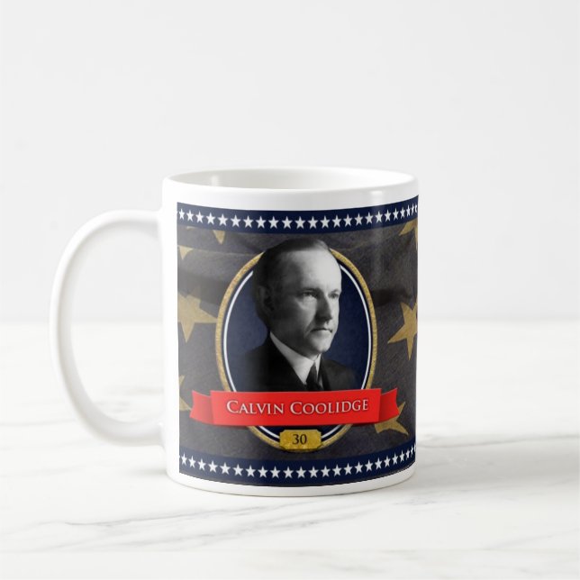 Calvin Coolidge Historical Mug (Left)