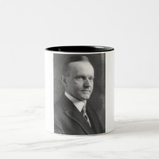 Calvin Coolidge Two-Tone Coffee Mug