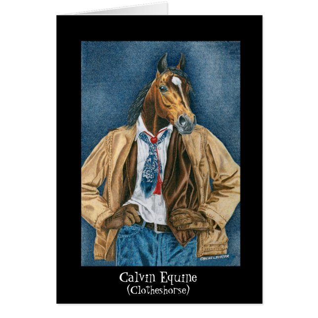 Calvin Equine (Clotheshorse) (Front)
