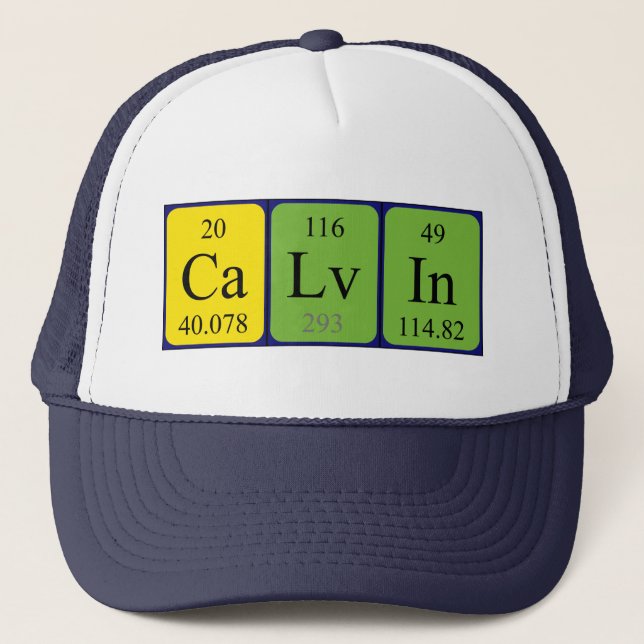 Calvin periodic table name hat (Front)