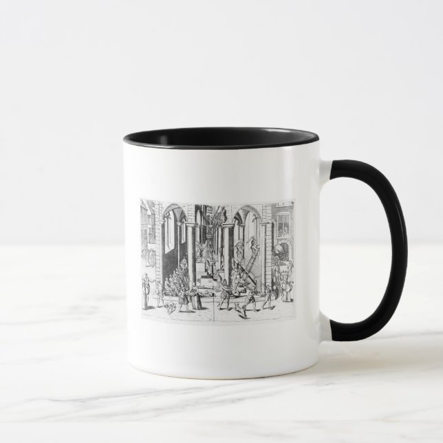Calvinists destroying statues mug (Right)